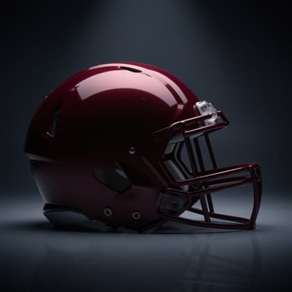 Texas A&M helmet studio photo